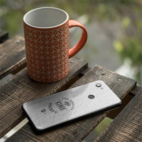 NHL Los Angeles Kings Black Text Google Pixel 3a Skin